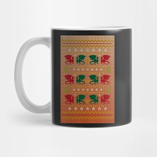 Christmas Sweater Dragons - Board Games TRPG Design - Board Game Art Mug